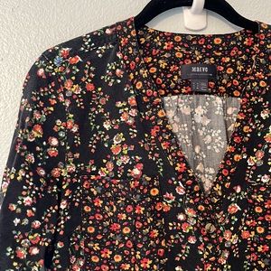 MAEVE Marlie Micro Floral Button-Up Tunic Dress